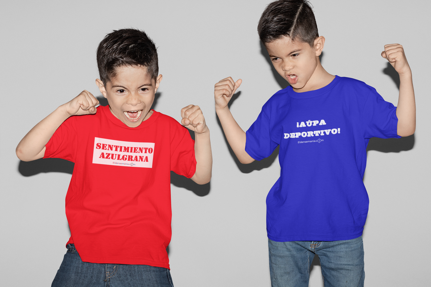 Camiseta infantil Aúpa Azul