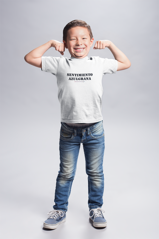 Camiseta Infantil Sentimiento Blanco