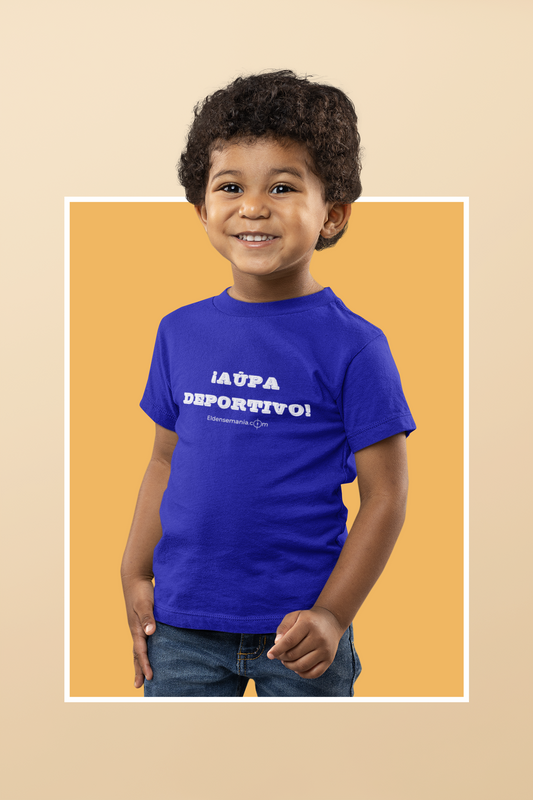 Camiseta infantil Aúpa Azul