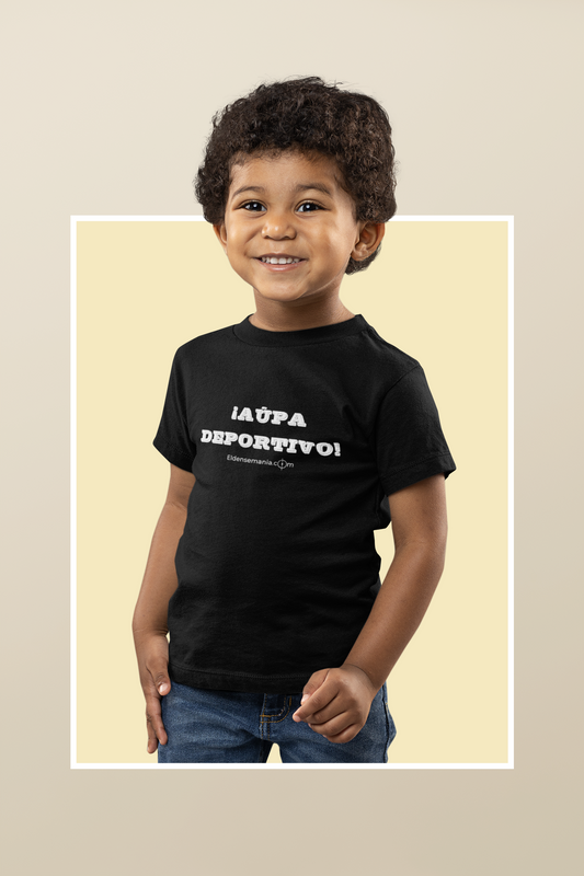 Camiseta infantil Aúpa Negro