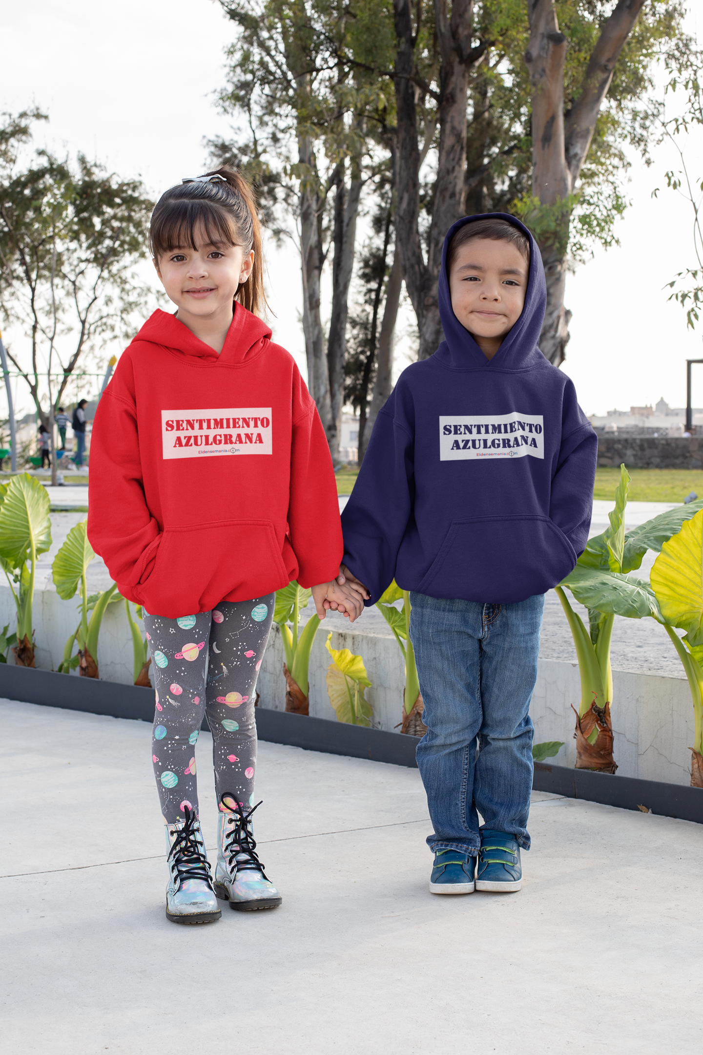 Sudadera infantil capucha Sentimiento Rojo