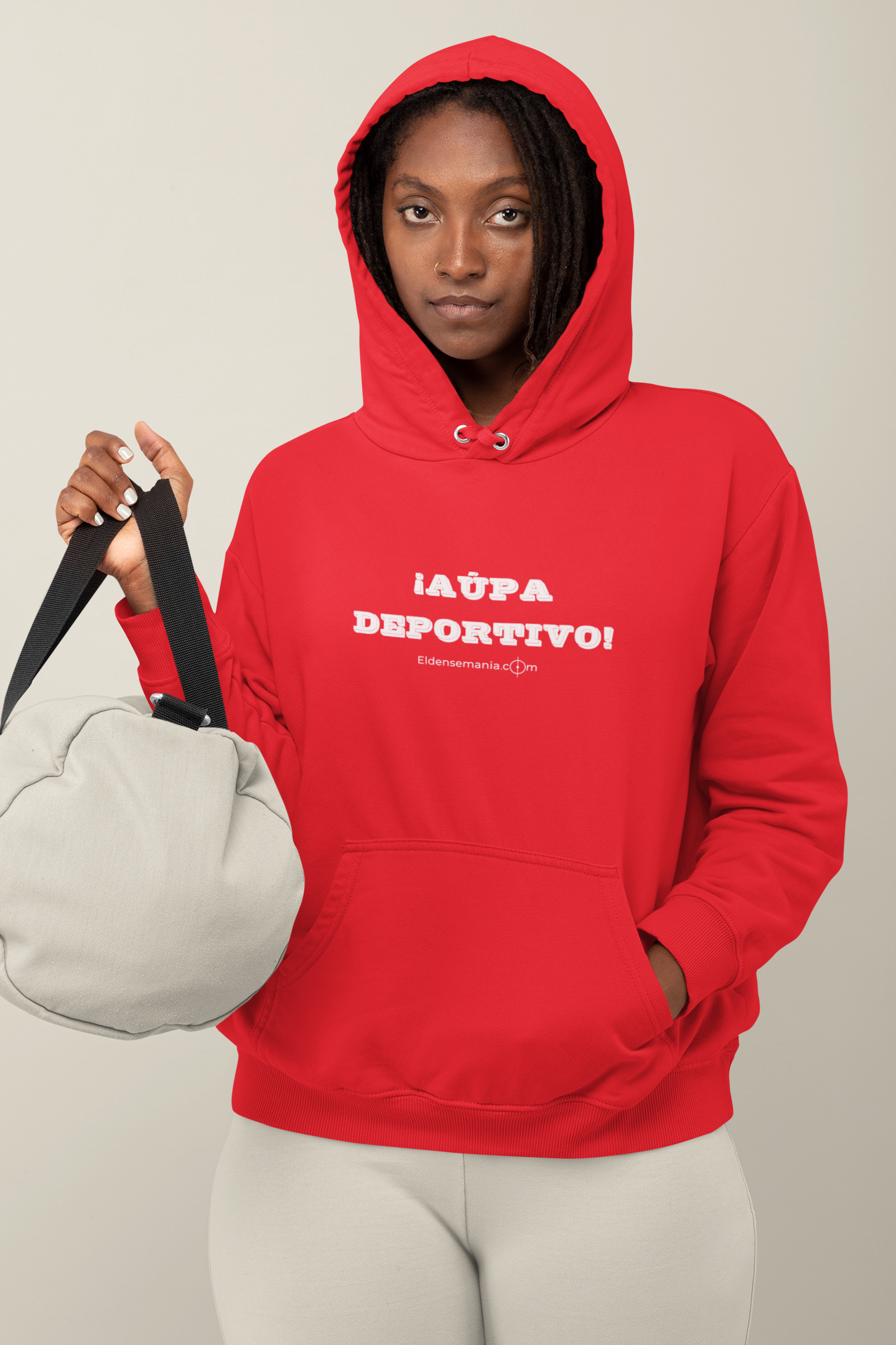 Sudadera capucha Aúpa Deportivo Rojo