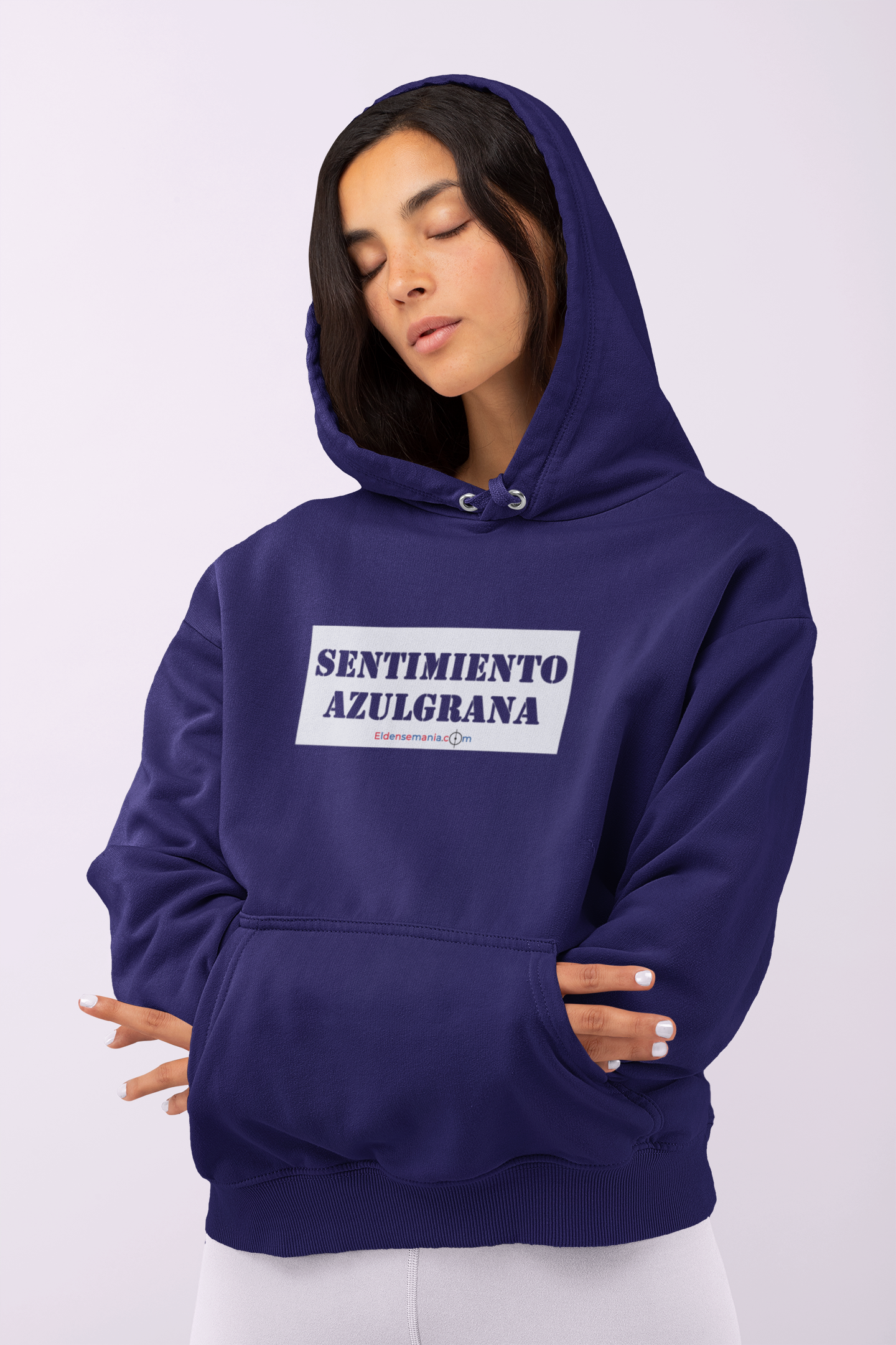 Sudadera capucha Sentimiento Azul navy