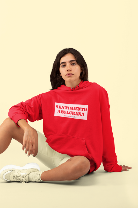 Sudadera capucha Sentimiento Rojo