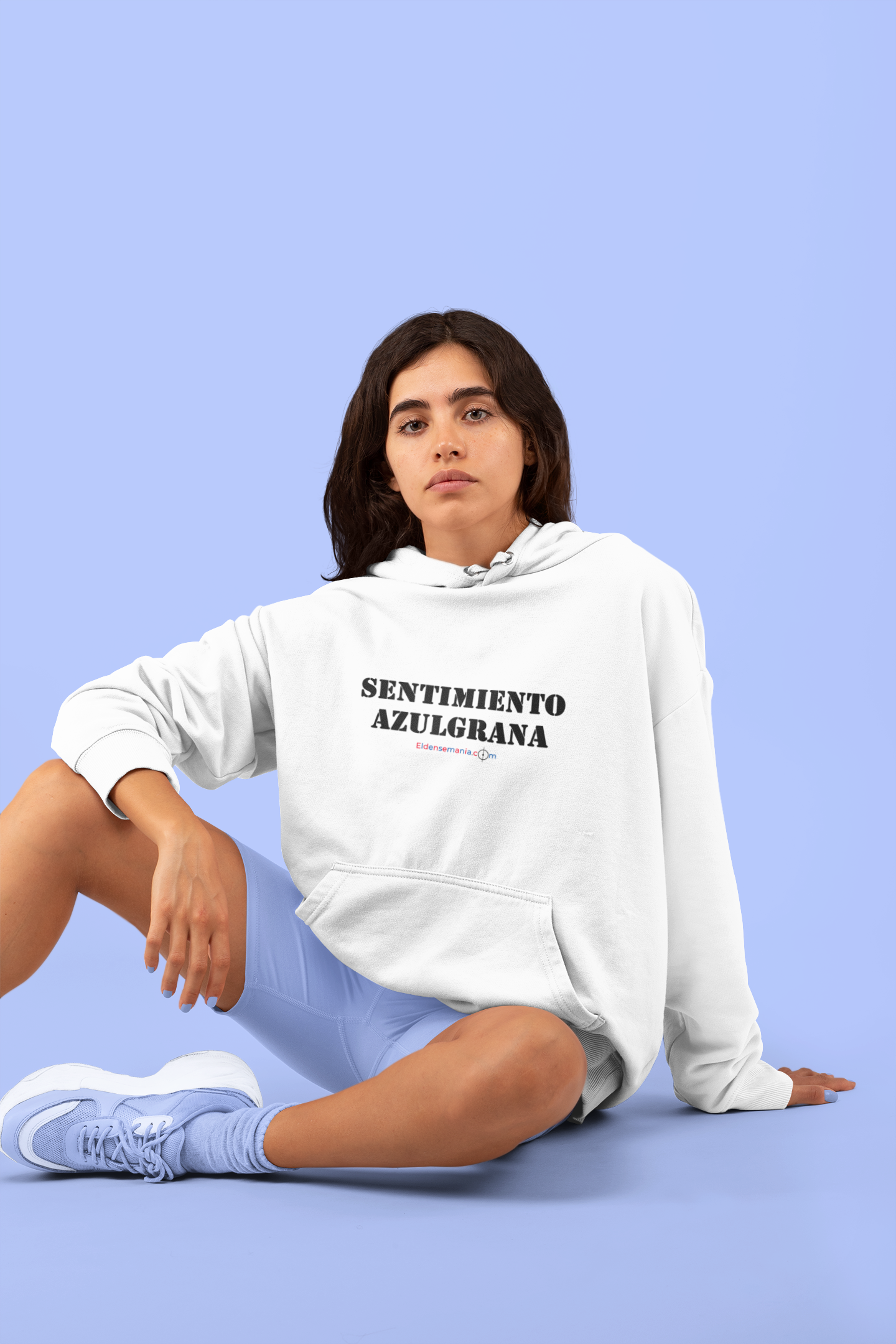 Sudadera capucha Sentimiento blanco