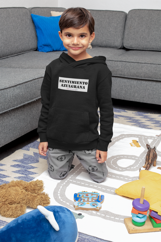 Sudadera infantil capucha Sentimiento Negro