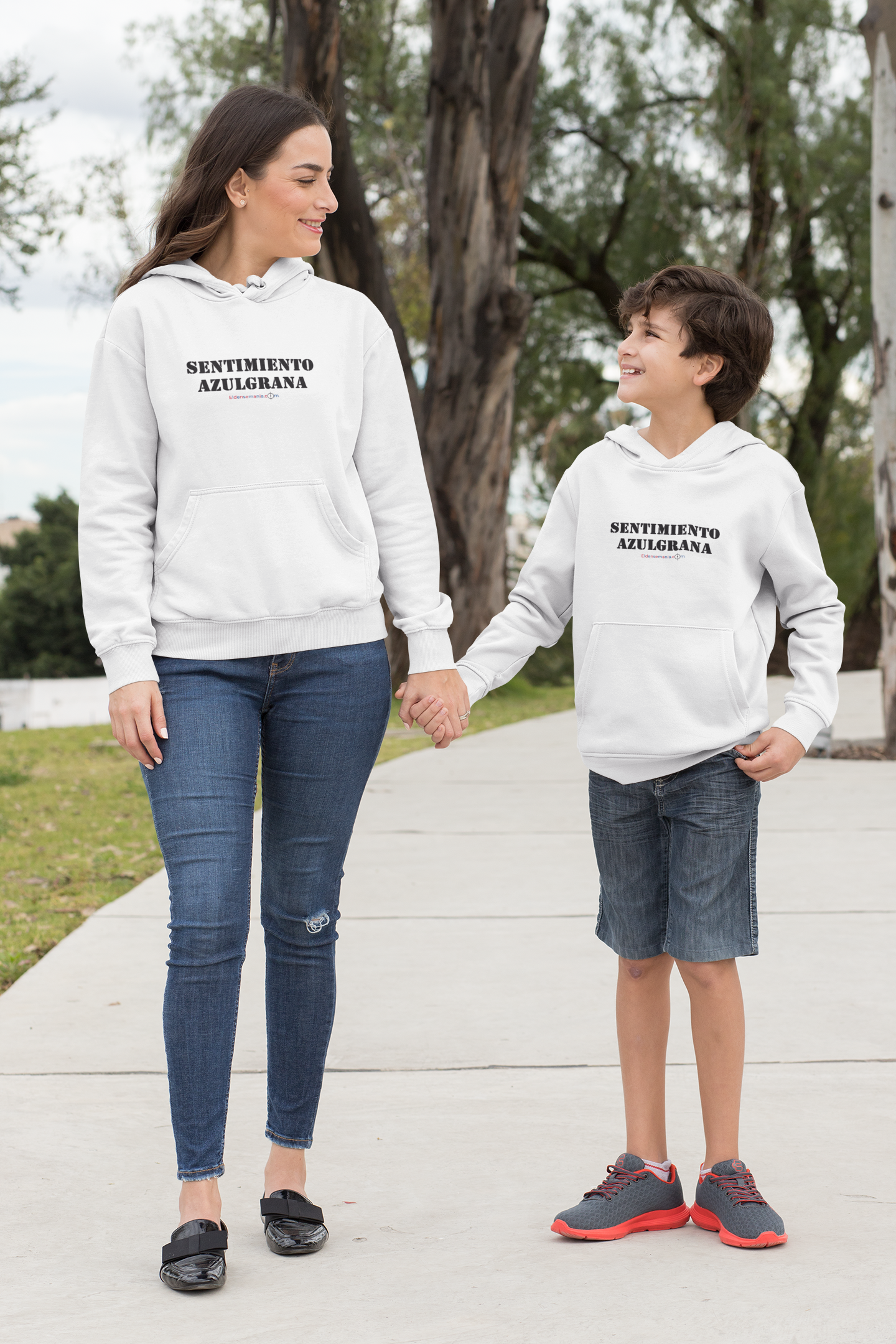 Sudadera infantil capucha Sentimiento Blanco