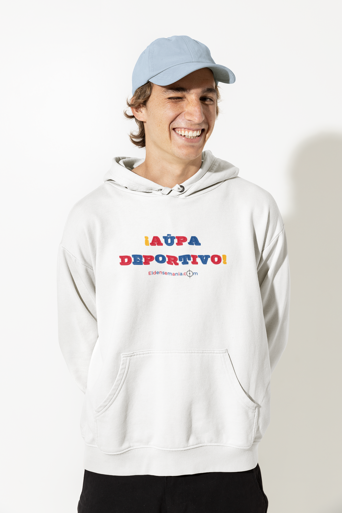 Sudadera capucha Aúpa Deportivo Blanco