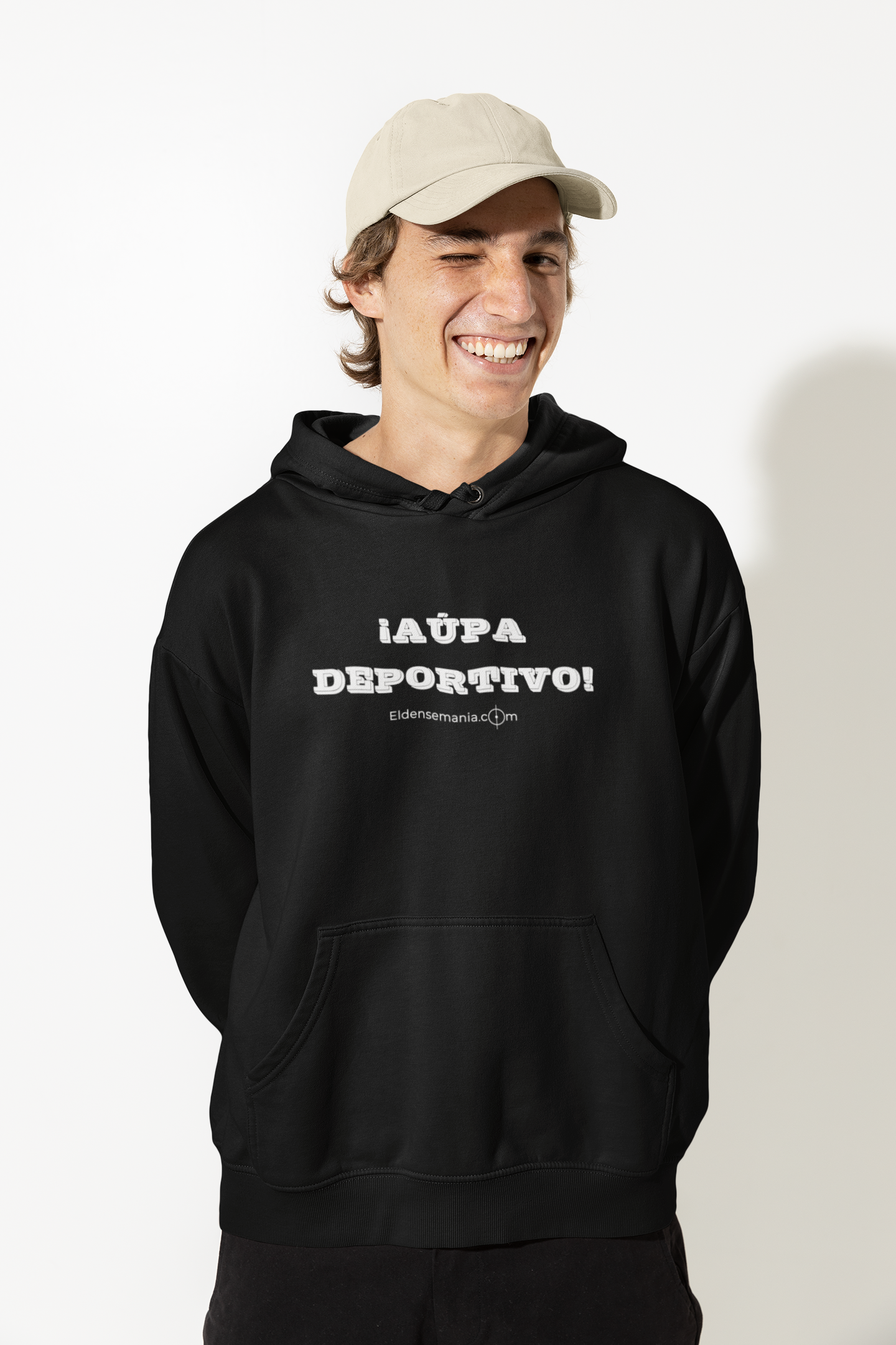 Sudadera capucha Aúpa Deportivo Negro