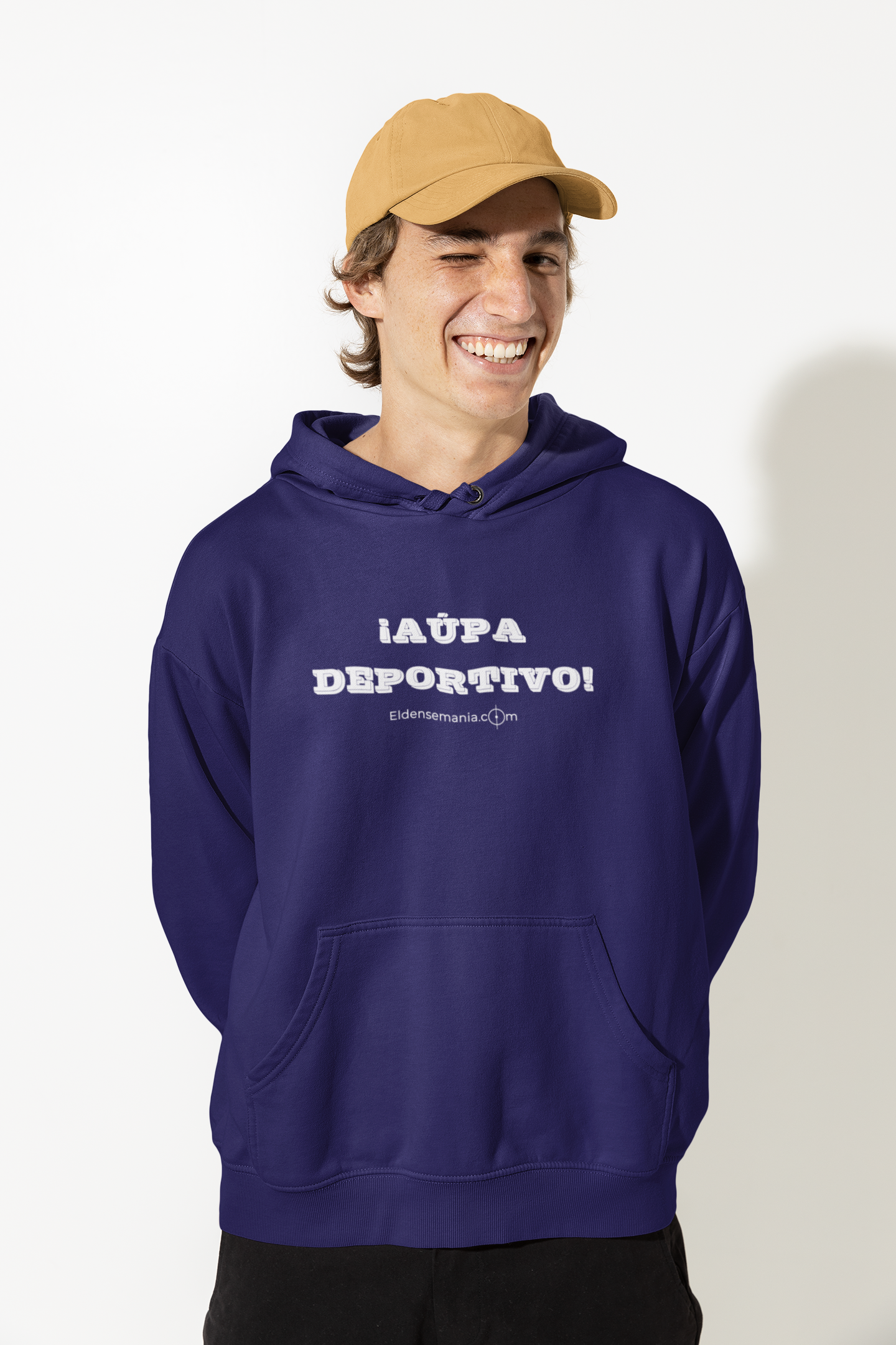 Sudadera capucha Aúpa Deportivo Azul navy