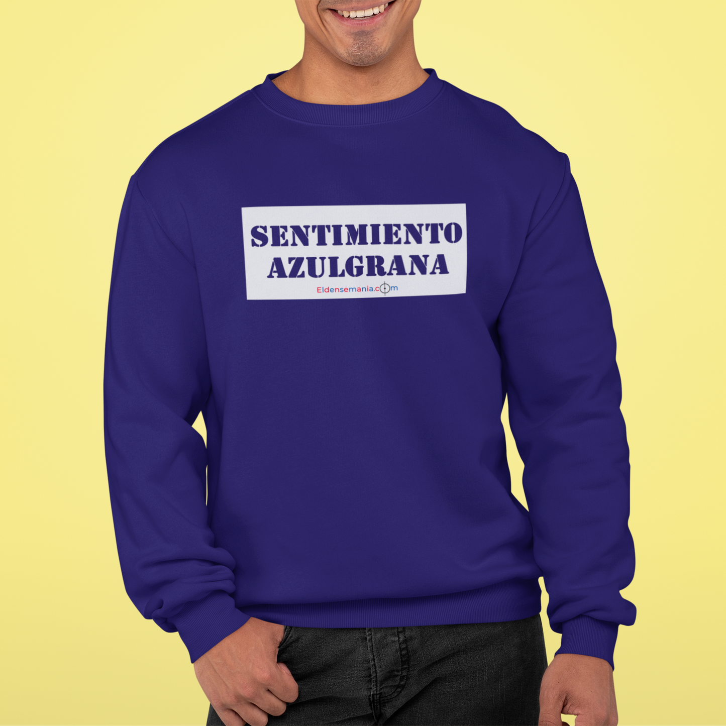 Sudadera cuello redondo Sentimiento Azul navy