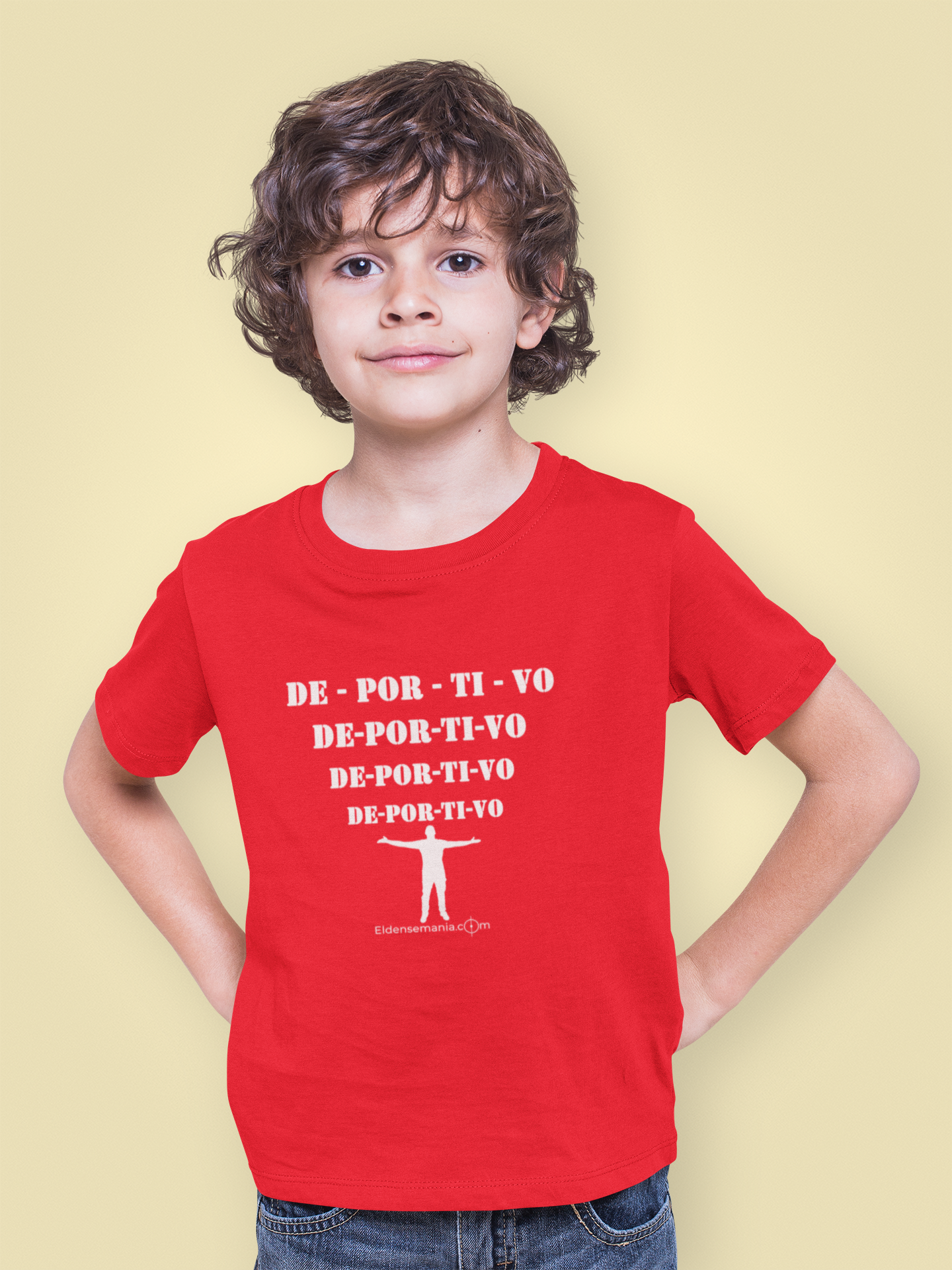 Camiseta Infantil Deportivo Rojo