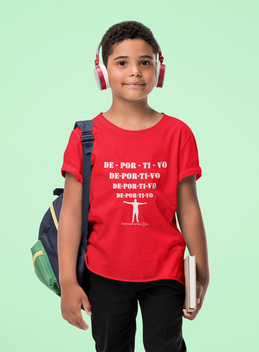 Camiseta Infantil Deportivo Rojo