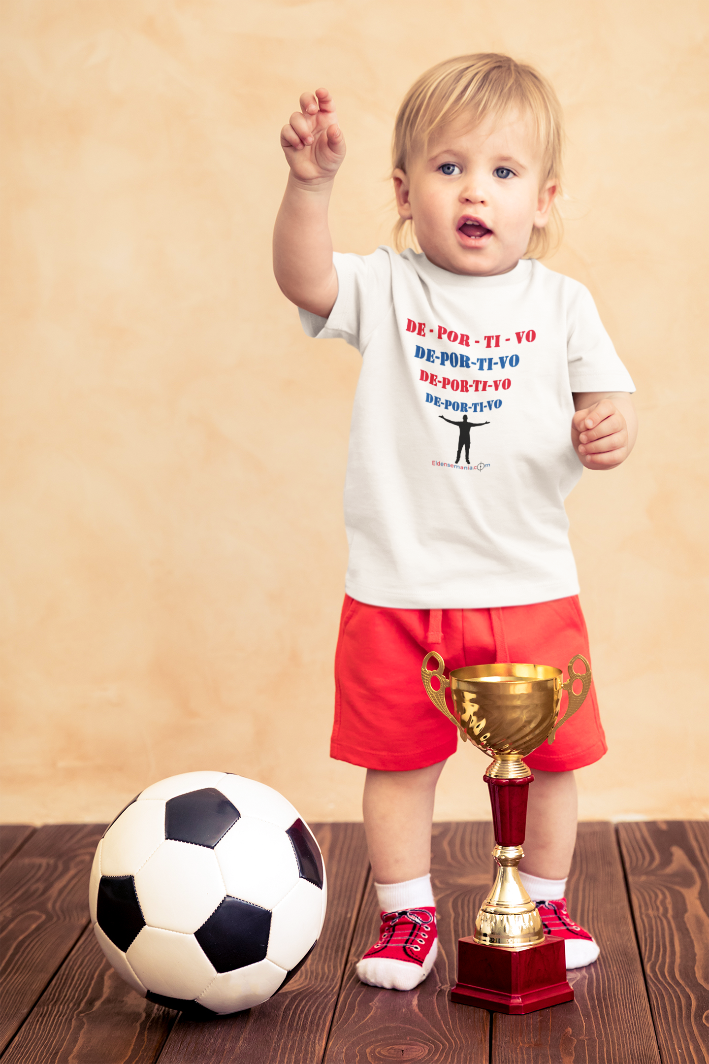 Camiseta Infantil Deportivo blanco