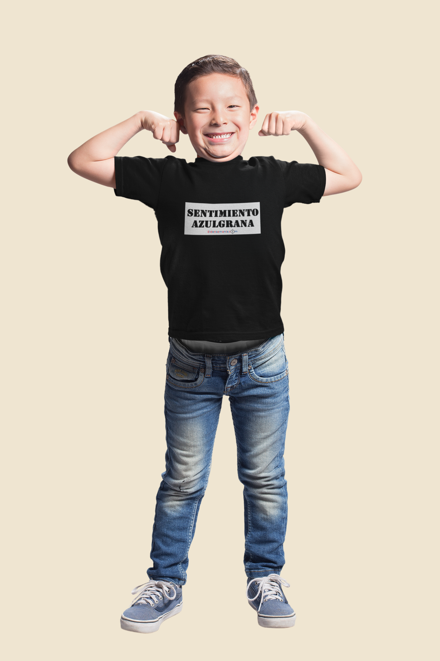 Camiseta Infantil Sentimiento Negro