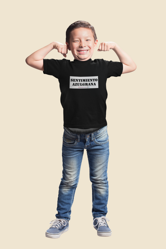 Camiseta Infantil Sentimiento Negro