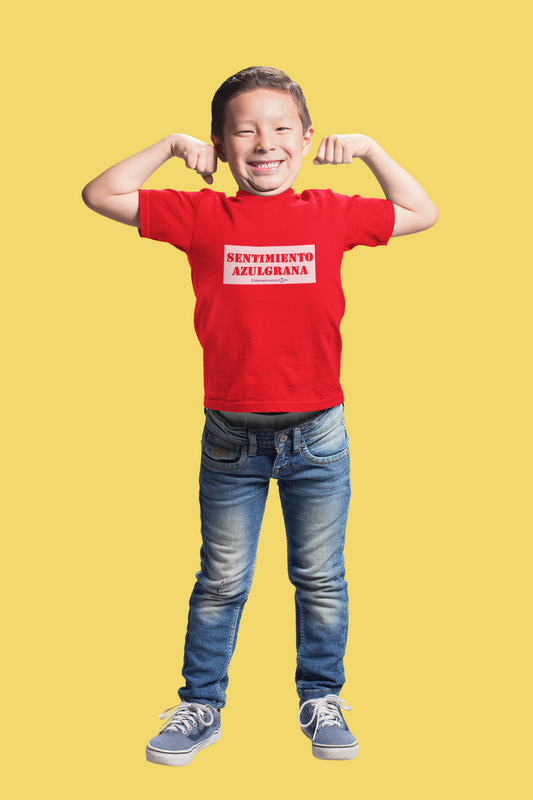 Camiseta Infantil Sentimiento Rojo